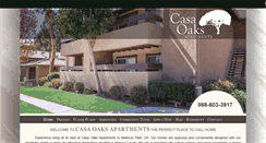 Desktop Screenshot of casaoaksapartments.com